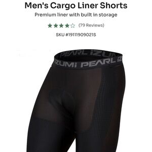 Men’s Pearl Izumi Cargo Liner Short - XXL